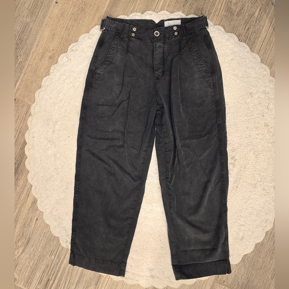 by Anthropologie Vintage Charcoal Barrel Ankle Chinos